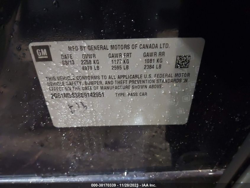 2014 CADILLAC XTS LUXURY - 2G61M5S38E9142951