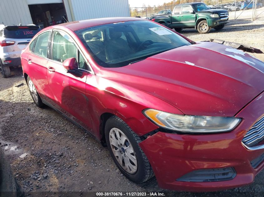 2013 FORD FUSION S - 3FA6P0G71DR138165