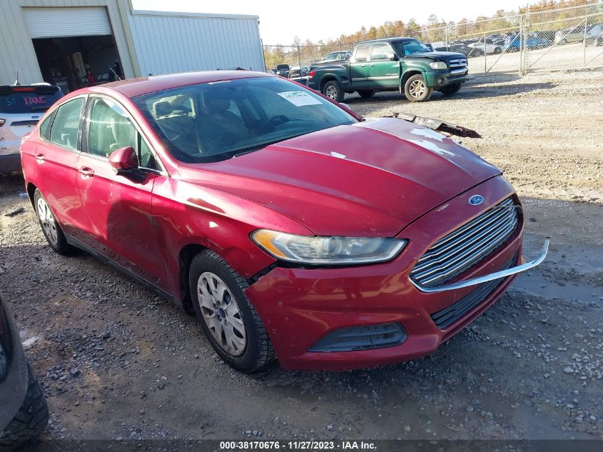 2013 FORD FUSION S - 3FA6P0G71DR138165