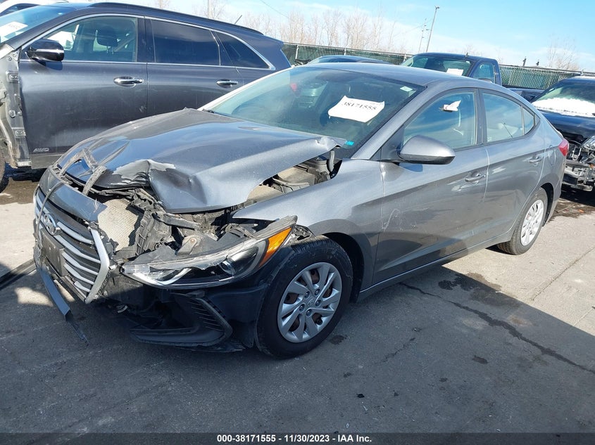 VIN KMHD74LF9HU072724 2017 HYUNDAI ELANTRA SE