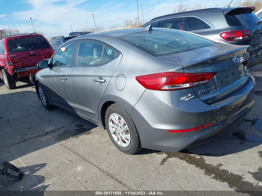 VIN KMHD74LF9HU072724 2017 HYUNDAI ELANTRA SE