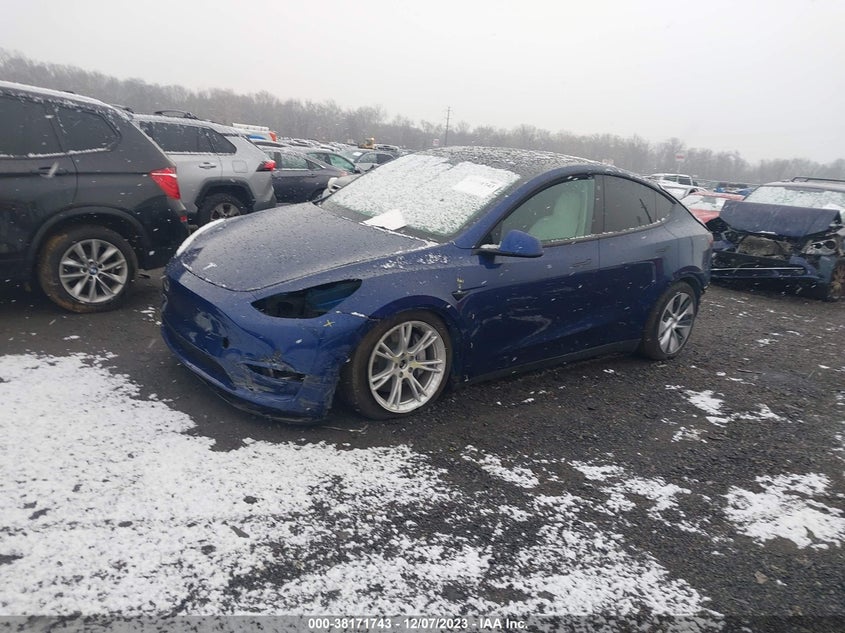 VIN 7SAYGAEEXNF428985 2022 TESLA MODEL Y