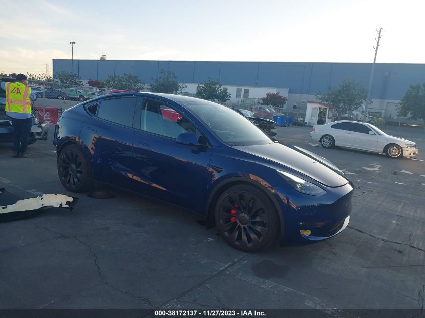 7SAYGDEF6NF408887 TESLA MODEL Y PERFORMANCE DUAL MOTOR 2022