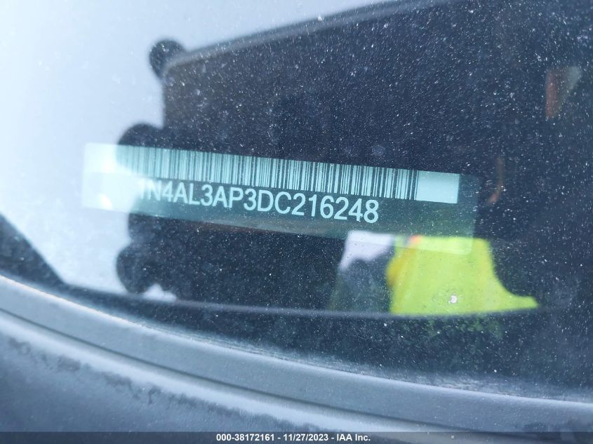 2013 NISSAN ALTIMA 2.5 S - 1N4AL3AP3DC216248