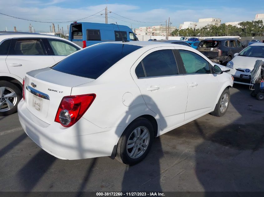 2013 CHEVROLET SONIC LT AUTO - 1G1JC5SGXD4221373