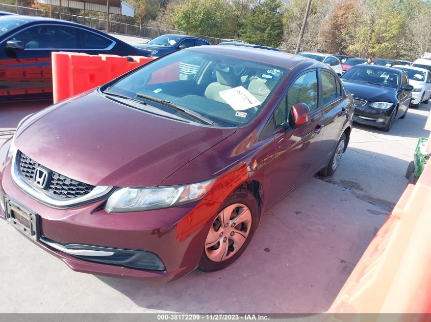 2013 HONDA CIVIC LX - 2HGFB2F51DH602427