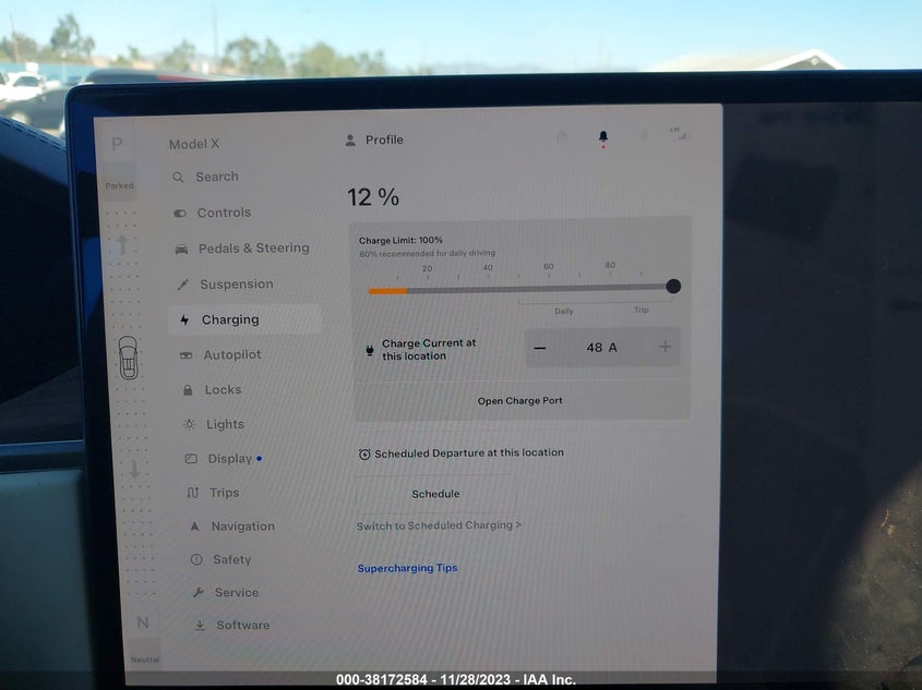 VIN 7SAXCAE59PF386402 2023 TESLA MODEL X
