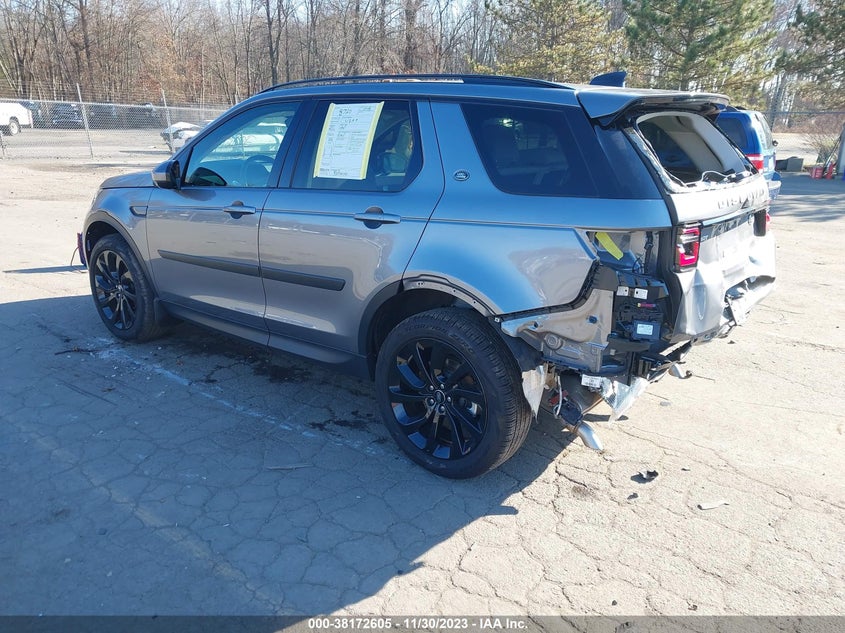VIN SALCP2FX2NH908668 2022 LAND ROVER DISCOVERY SPORT SE