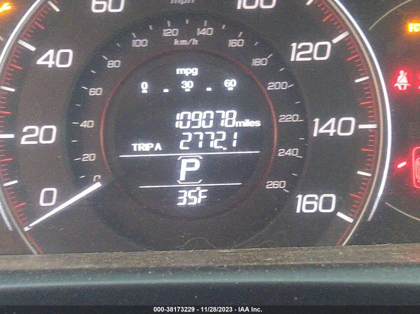 2014 HONDA ACCORD EX-L - 1HGCT1B81EA011072