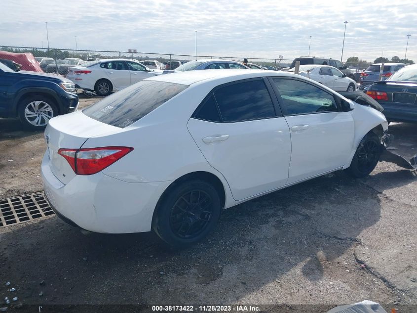 2016 TOYOTA COROLLA LE - 5YFBURHE9GP480086