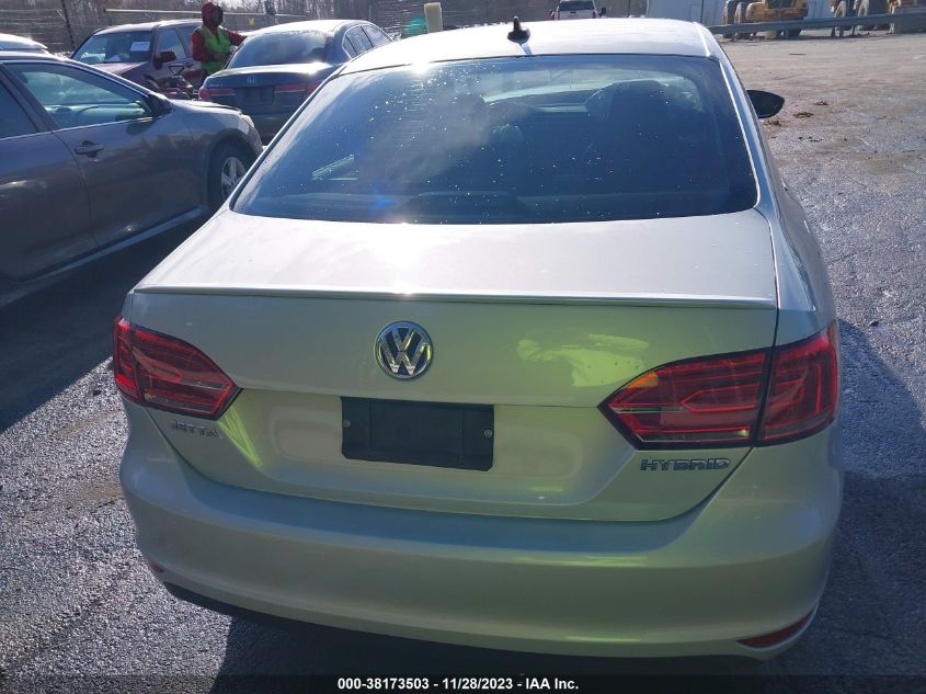 2013 VOLKSWAGEN JETTA HYBRID SEL PREMIUM 3VW637AJ6DM230935