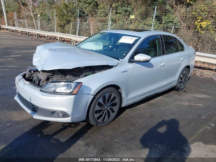2013 VOLKSWAGEN JETTA HYBRID SEL PREMIUM 3VW637AJ6DM230935