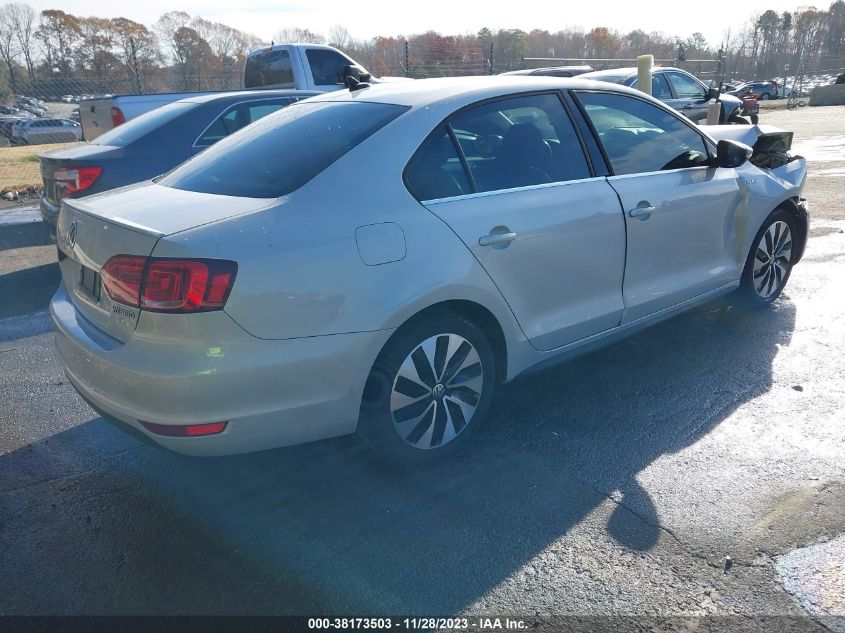 2013 VOLKSWAGEN JETTA HYBRID SEL PREMIUM 3VW637AJ6DM230935