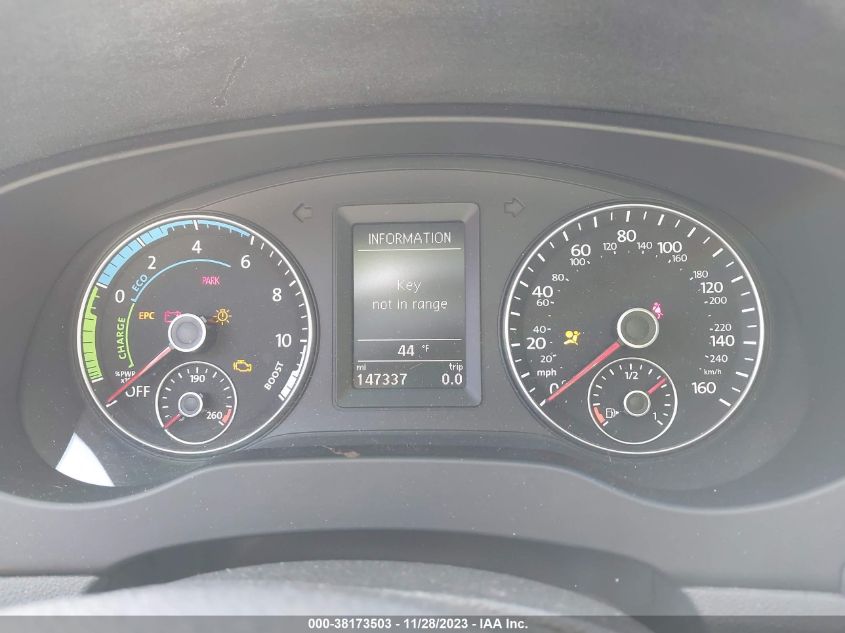 2013 VOLKSWAGEN JETTA HYBRID SEL PREMIUM 3VW637AJ6DM230935