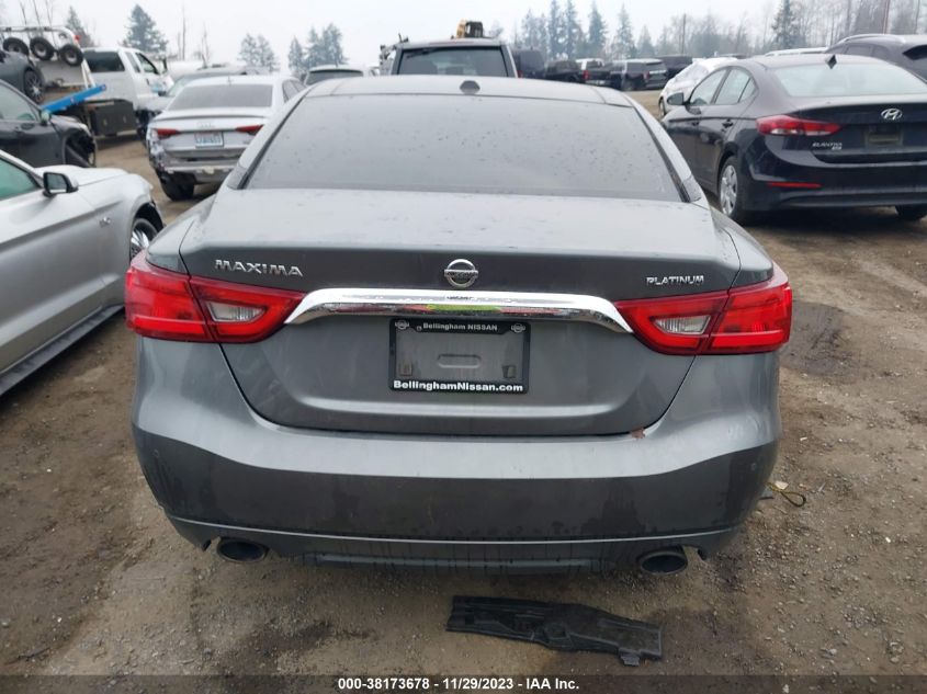 2016 NISSAN MAXIMA 3.5S/SV/SL/SR/PLAT - 1N4AA6AP5GC427141