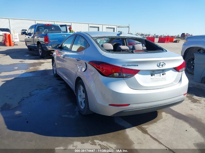 2015 HYUNDAI ELANTRA SE - 5NPDH4AE0FH568286