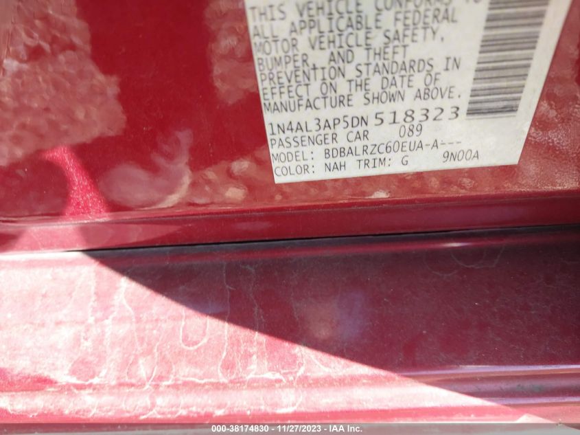 2013 NISSAN ALTIMA 2.5 S - 1N4AL3AP5DN518323