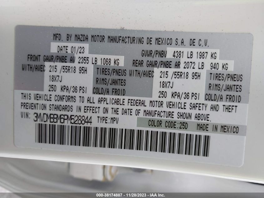 2023 MAZDA CX-30 SELECT - 3MVDMBBM6PM528844