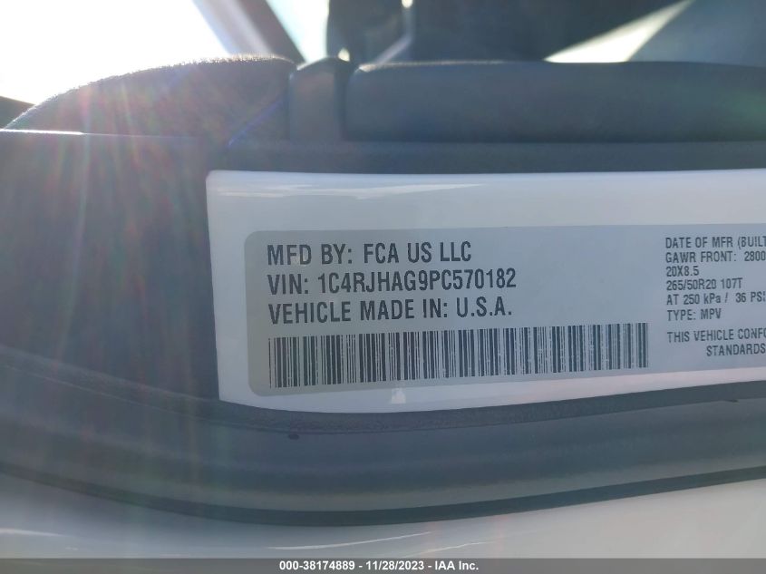 2023 JEEP GRAND CHEROKEE LAREDO/ALTITUDE - 1C4RJHAG9PC570182