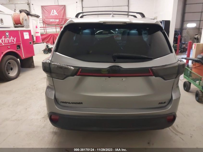 2016 TOYOTA HIGHLANDER XLE - 5TDKKRFH3GS507292
