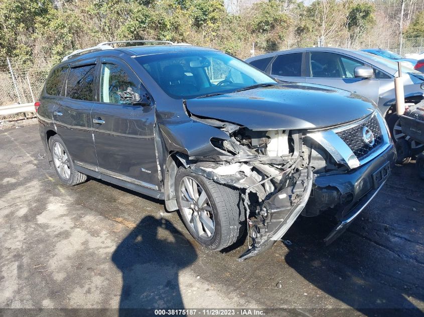 2014 NISSAN PATHFINDER HYBRID PLATINUM - 5N1CR2MM2EC642734