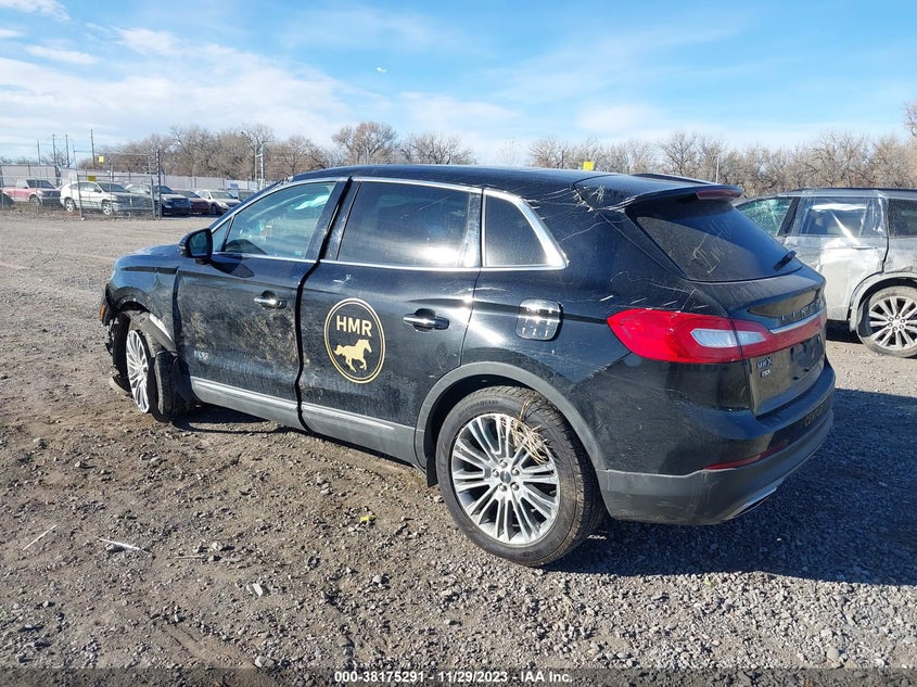 VIN 2LMPJ8LR3HBL45943 2017 LINCOLN MKX RESERVE