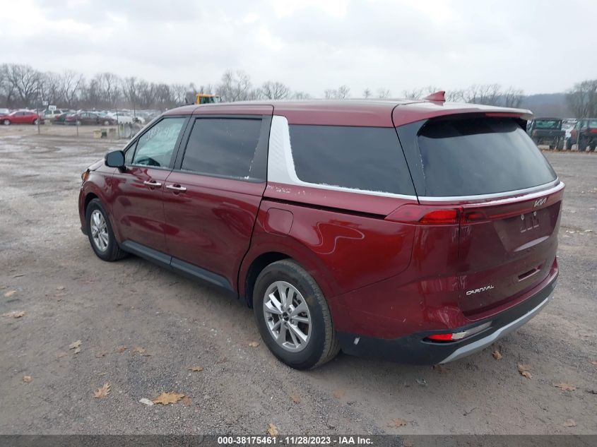 2023 KIA CARNIVAL MPV LX SEAT PACKAGE KNDNB4H3XP6212076