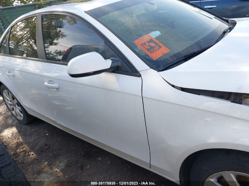 2014 AUDI A4 PREMIUM - WAUAFAFL1EN040895