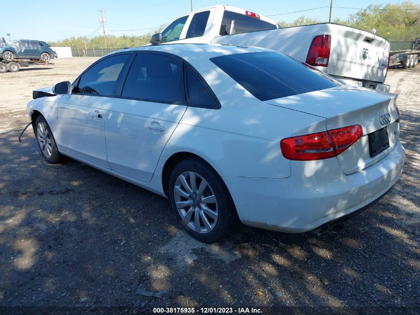 2014 AUDI A4 PREMIUM - WAUAFAFL1EN040895