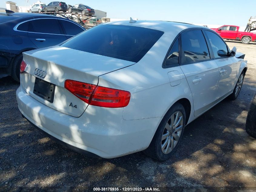 2014 AUDI A4 PREMIUM - WAUAFAFL1EN040895