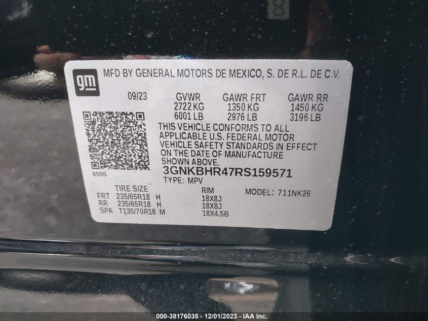 2024 CHEVROLET BLAZER AWD 2LT - 3GNKBHR47RS159571