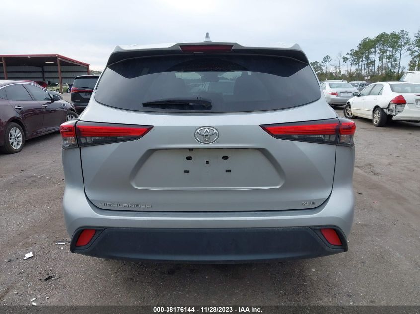2022 TOYOTA HIGHLANDER XLE - 5TDGZRAH6NS544214