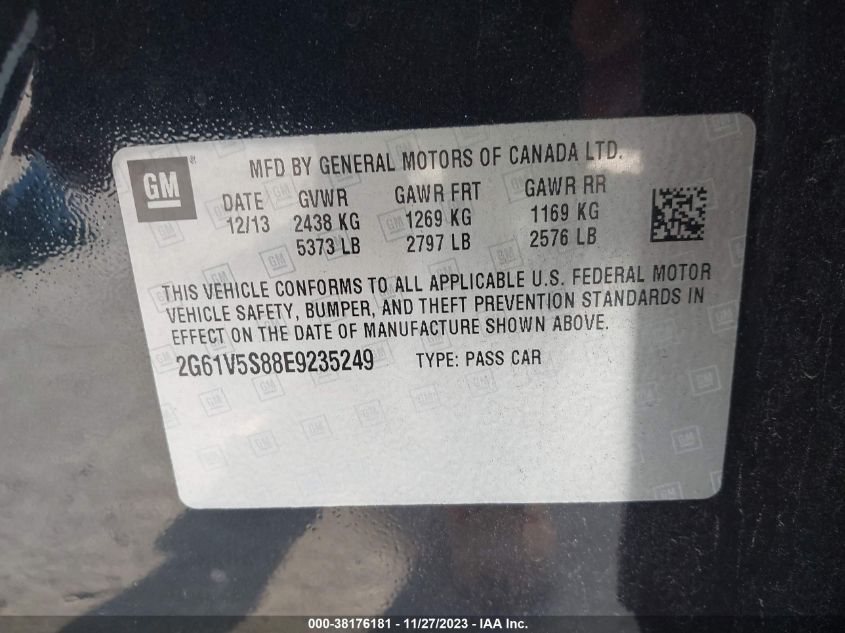 2014 CADILLAC XTS VSPORT PREMIUM - 2G61V5S88E9235249