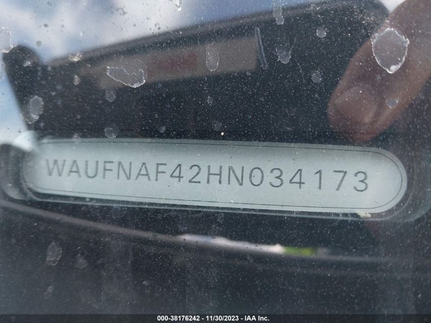 2017 AUDI A4 - WAUFNAF42H9034173