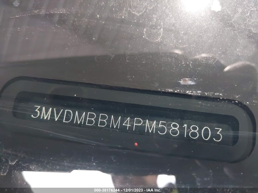 Auction sale of the 2023 MAZDA CX 30 , vin: 3MVDMBBM4PM581803, lot number: 38176244