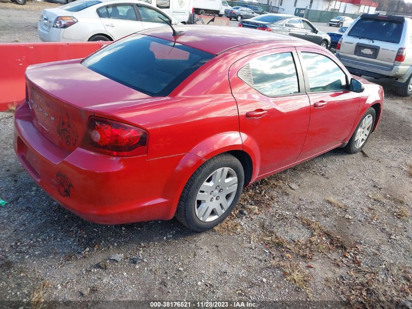 2014 DODGE AVENGER SE - 1C3CDZAB3EN147255