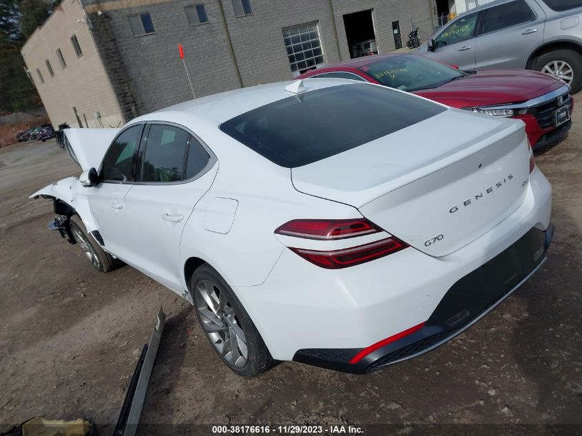 2022 GENESIS G70 2.0T AWD - KMTG34TA0NU103132