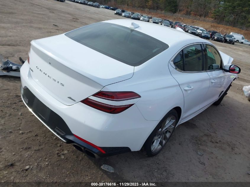 2022 GENESIS G70 2.0T AWD - KMTG34TA0NU103132