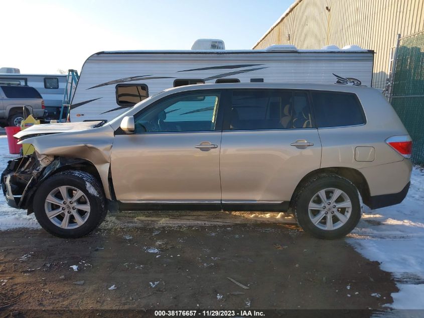 2013 TOYOTA HIGHLANDER PLUS/SE - 5TDBK3EH7DS237526