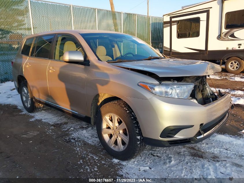 2013 TOYOTA HIGHLANDER PLUS/SE - 5TDBK3EH7DS237526