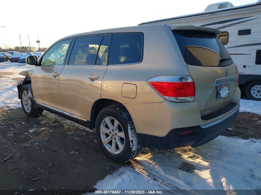 2013 TOYOTA HIGHLANDER PLUS/SE - 5TDBK3EH7DS237526