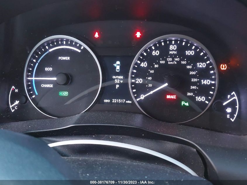 2013 LEXUS ES 300H HYBRID - JTHBW1GG5D2038607