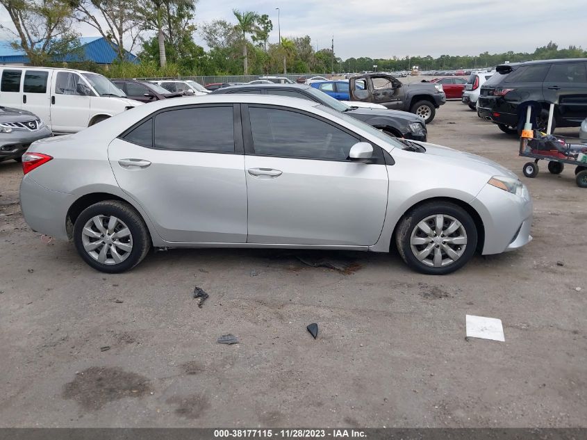 2014 TOYOTA COROLLA L/LE/S/S PLUS/LE PLUS - 2T1BURHE5EC157845