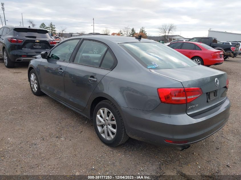 2015 VOLKSWAGEN JETTA 1.8T SE - 3VWD17AJ7FM268433