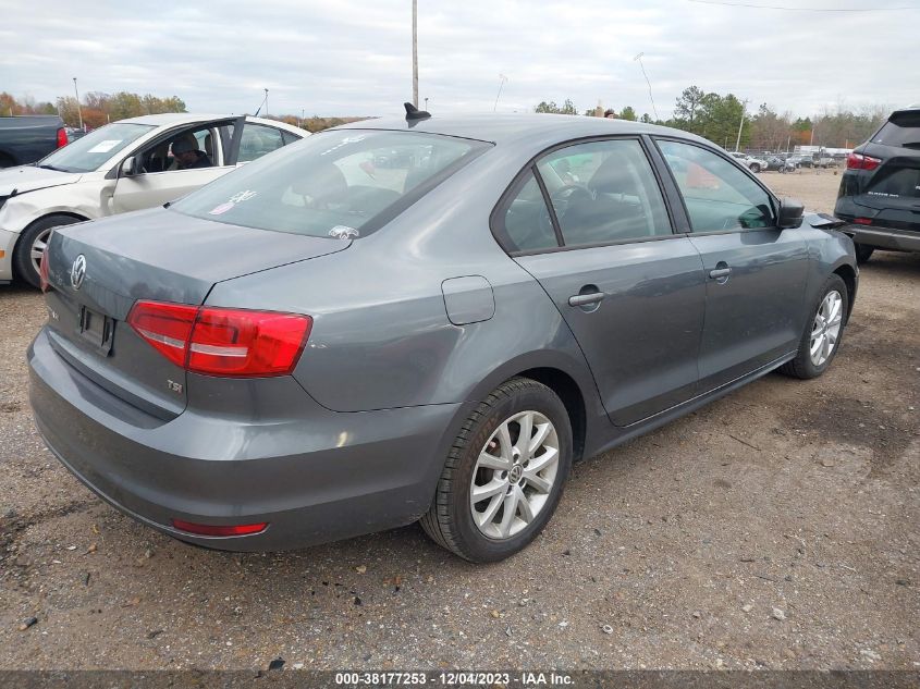2015 VOLKSWAGEN JETTA 1.8T SE - 3VWD17AJ7FM268433