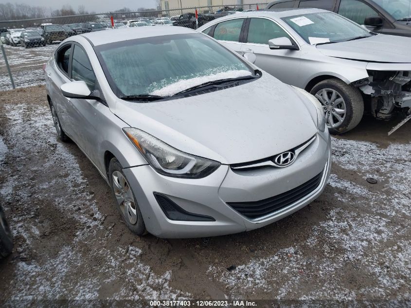 2016 HYUNDAI ELANTRA SE/SPORT/LIMITED - 5NPDH4AE0GH754783