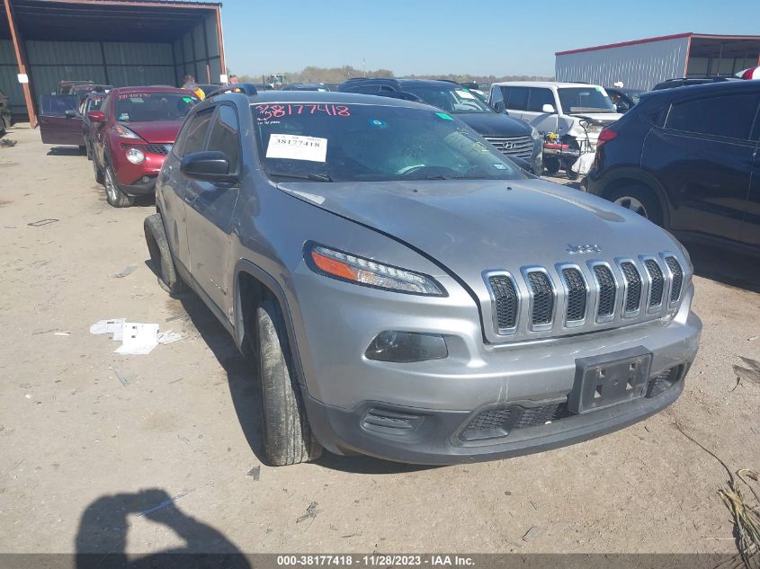 2016 JEEP CHEROKEE SPORT - 1C4PJLAB2GW179596