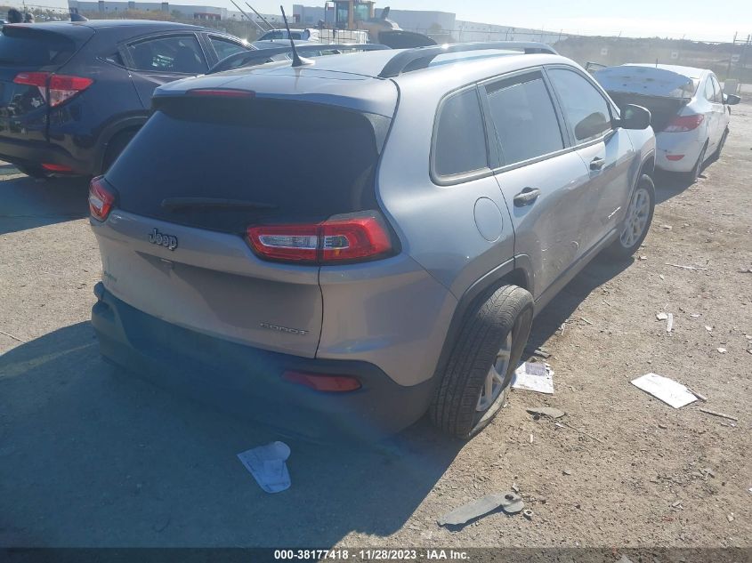 2016 JEEP CHEROKEE SPORT - 1C4PJLAB2GW179596