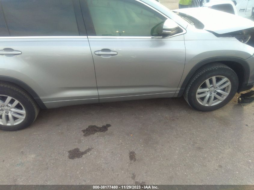 2015 TOYOTA HIGHLANDER LE - 5TDZARFHXFS014001