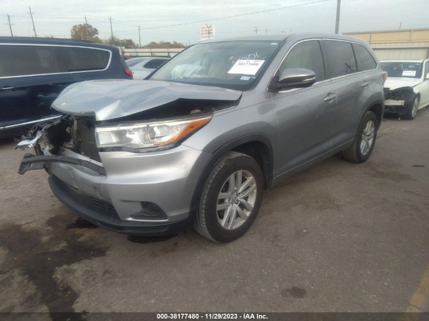 2015 TOYOTA HIGHLANDER LE - 5TDZARFHXFS014001
